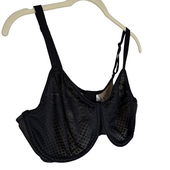 Wacoal Black Lace Underwire Bra, 38DD - Picture 4 of 5
